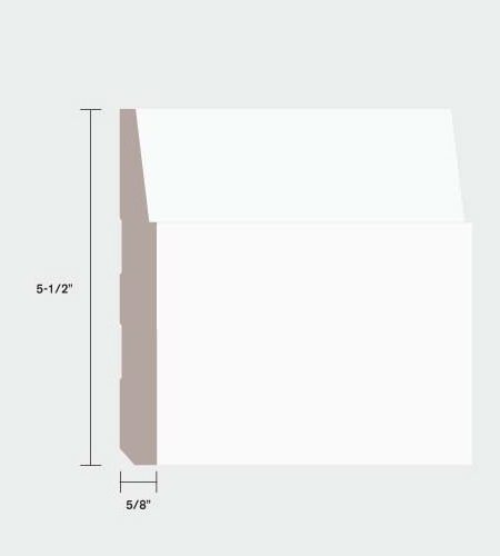 03533 5-1/2" Step Baseboard MDF