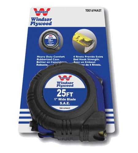430-0155 25FT Windsor Brand Tape Measure