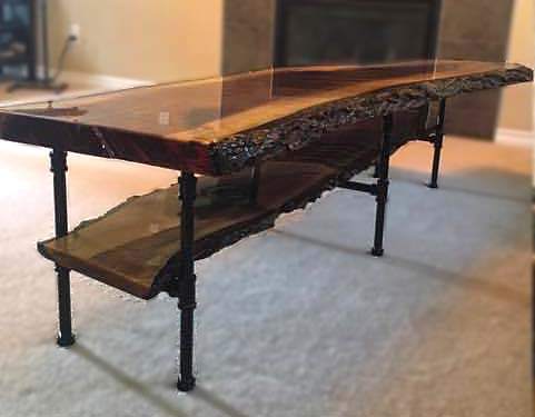 Adam's Walnut Live Edge Coffee Table