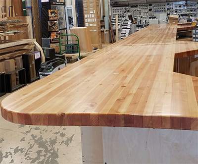 New Custom Countertops for Windsor Plywood Store