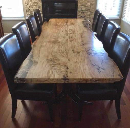 Kim's Spalted Maple Kitchen Table