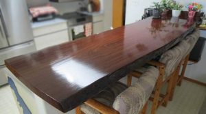 Don's Zapatero Bar Top and Oak Coffee Table