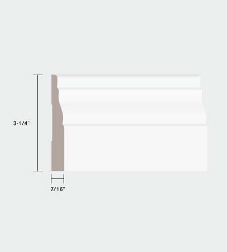 03140 3-1/4" Baseboard Hemlock