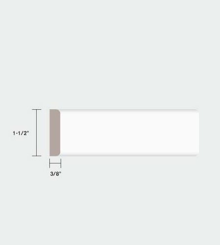 03294 1-1/2" Burlap Primed Finger Jointed Pine Trim
