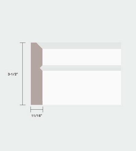 03748 3-1/2" Modern Casing MDF