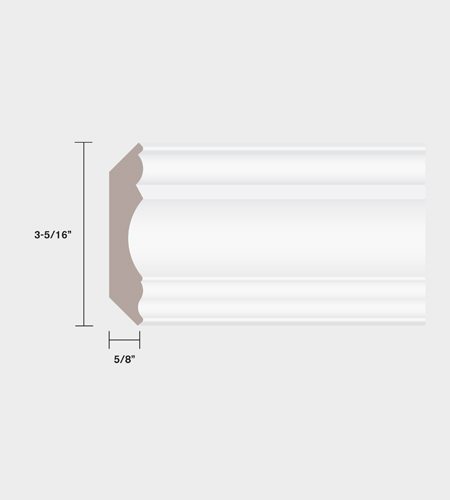 05981 3-5/16" Crown MDF