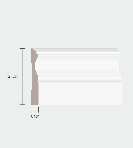 0653A 3-1/4" Baseboard Pine