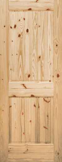 2 Panel Wood Door