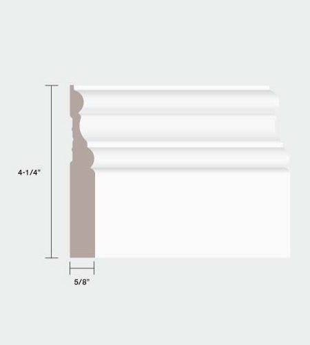 90412 4-1/4" Baseboard DecoSmart MDF