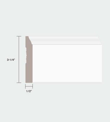90623 3-1/4" Baseboard DecoSmart MDF