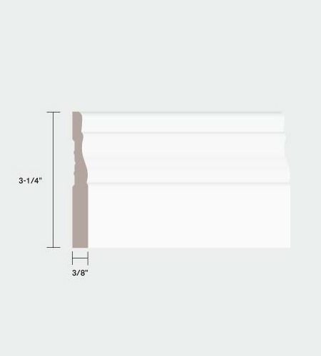 93140 3-1/4" Baseboard DecoSmart MDF