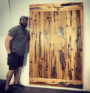 Thumbnail for Sherwood Park's Pecky Cedar Barn Door Project
