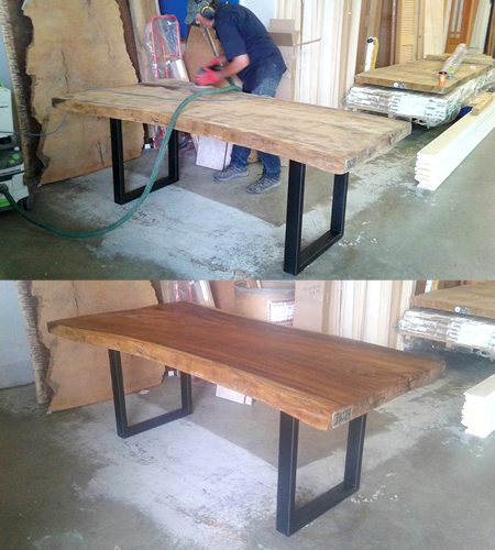 Contemporary Metal Legs For Live Edge Tables