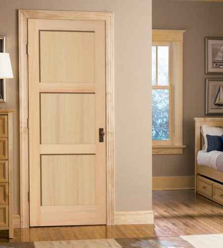 Interior Masonite Hemlock 3-Panel Shaker Door