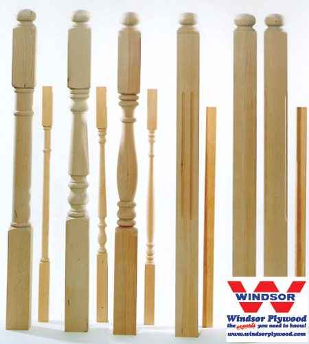 840-0120 Solid Wood Stair Spindles